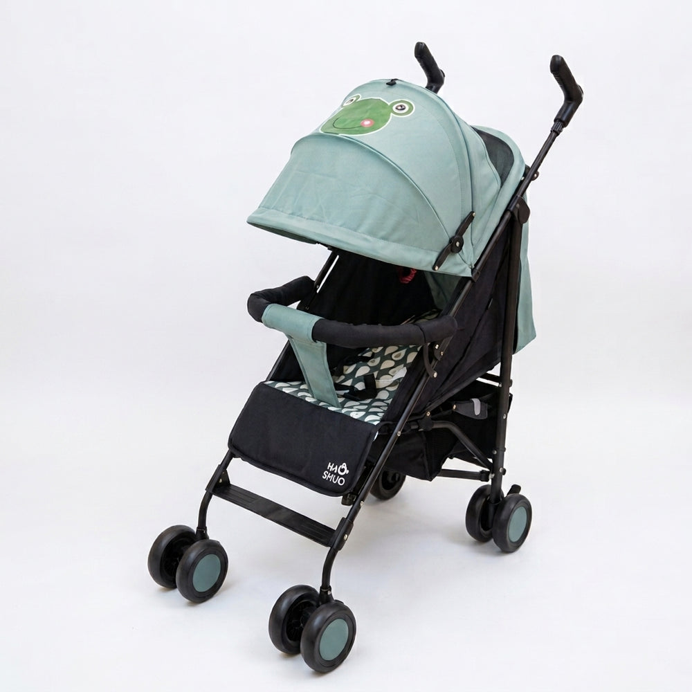 Lightweight Foldable Baby Stroller with Cute Character Canopy