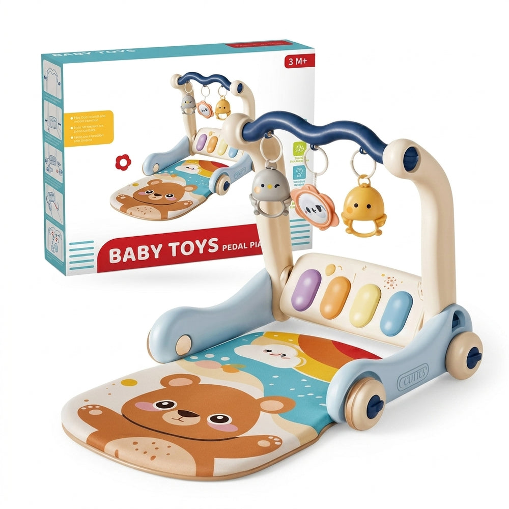 3-in-1 Baby Kick & Play Piano Gym with Hanging Toys