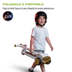 3-in-1 Foldable Children's Scooter with PU Wheels and Three Wheels
