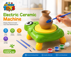 Electric Ceramic Machine for Kids – Pottery Making & Painting Set