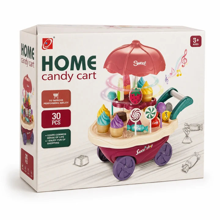 Musical Candy Cart Toy for Kids – Fun Sound & Interactive Pretend Play Toy