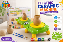 Electric Ceramic Machine for Kids – Pottery Making & Painting Set