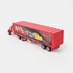 Disney Pixar Cars 12-Piece Die-Cast Metal Toy Car Set with Mack Truck & Mini Cars