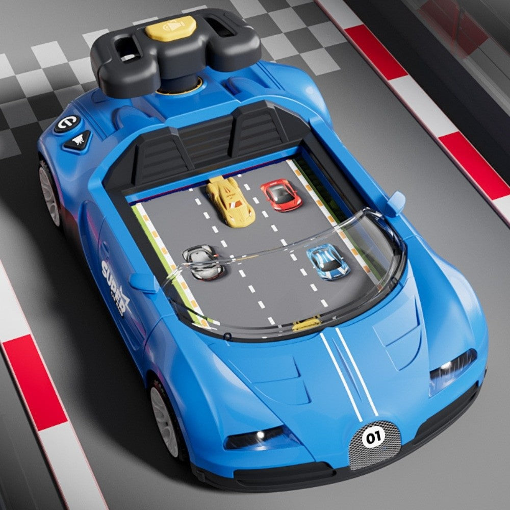 Sports Car Steering Racing Game – Interactive Steering Wheel Racing Toy with Lights & Sounds
