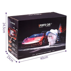 Sports Car Steering Racing Game – Interactive Steering Wheel Racing Toy with Lights & Sounds